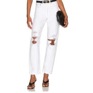 Agolde 90s white ripped jeans!